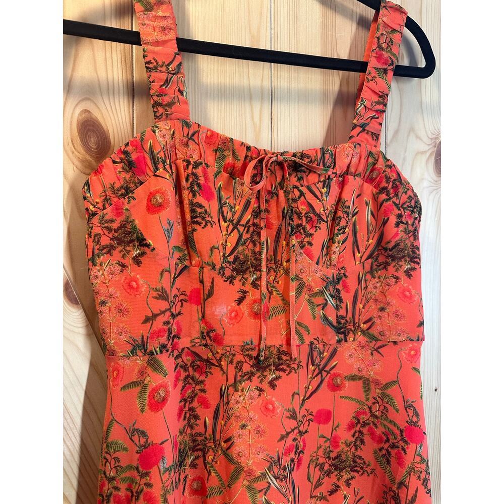 Gianni Bini Jane Orange
Floral Sleeveless A-line
Dress - Size 4 - Picture 2 of 10